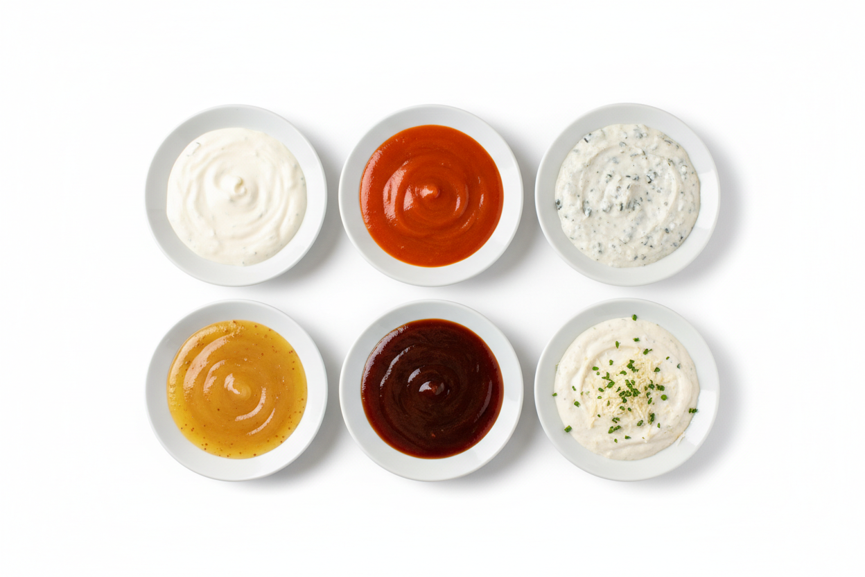 Salsas y Aderezos para alitas